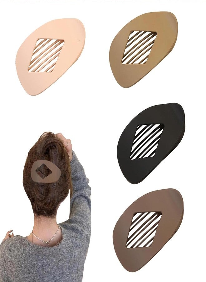 Treayes 4PCS Duckbill Hair Clips, Simple Elegant Duckbill Hair Clip for Women, for Thick Thin Hair, for Curly Straight, Duckbills Flat Hairs Clips For Women & Girls - Image 1